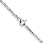 Sterling Silver 1.4mm Figaro Chain - Product Photo