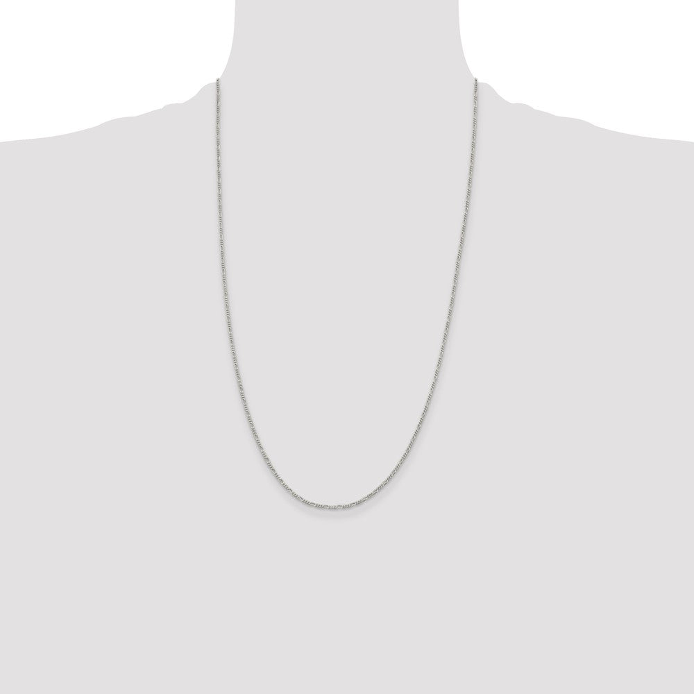 Sterling Silver 1.4mm Figaro Chain - Product Photo