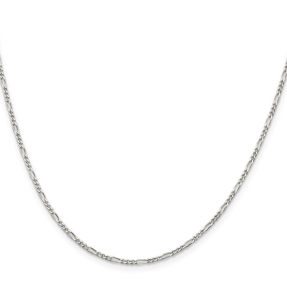 Sterling Silver 1.75mm Figaro Chain - Product Photo