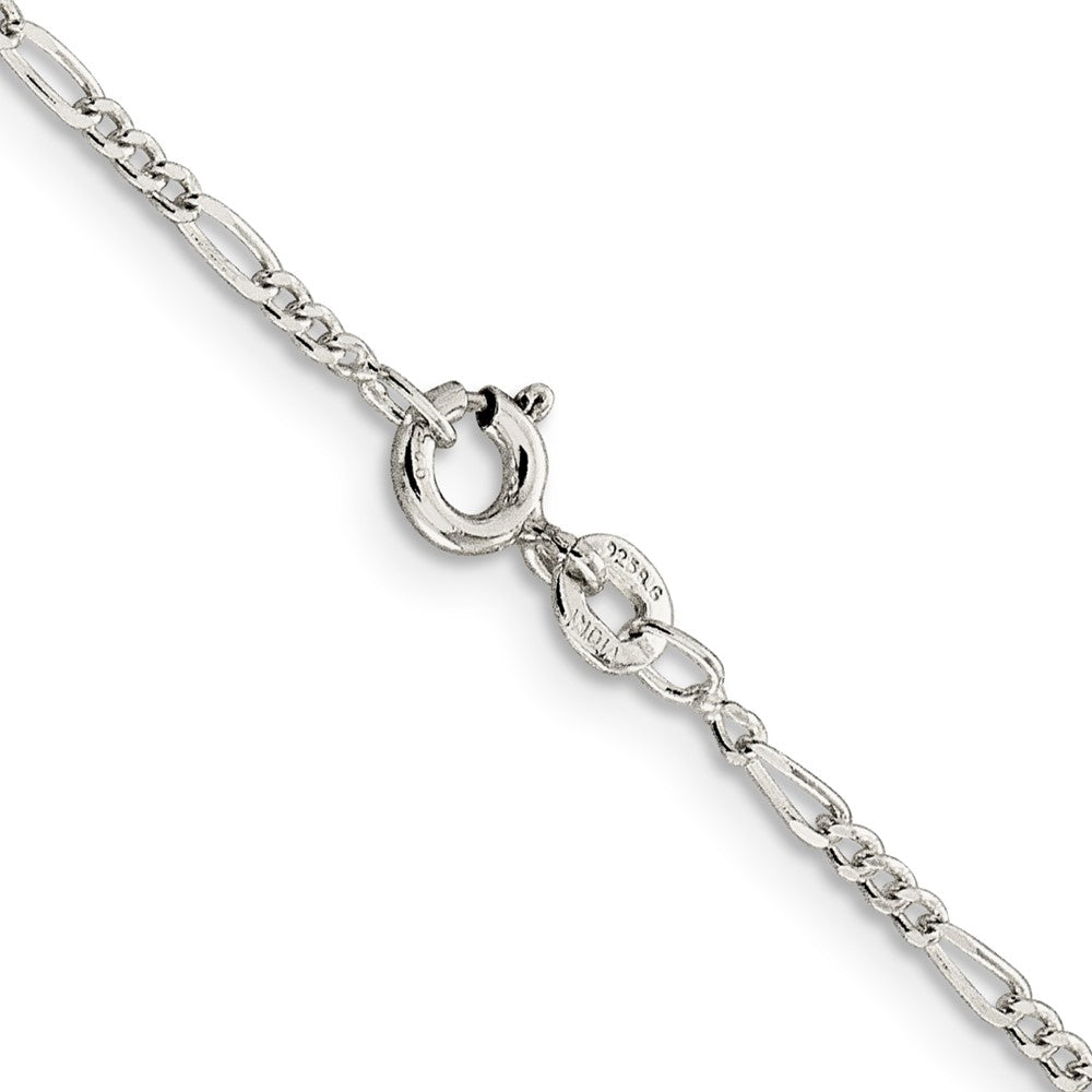 Sterling Silver 1.75mm Figaro Chain - Product Photo