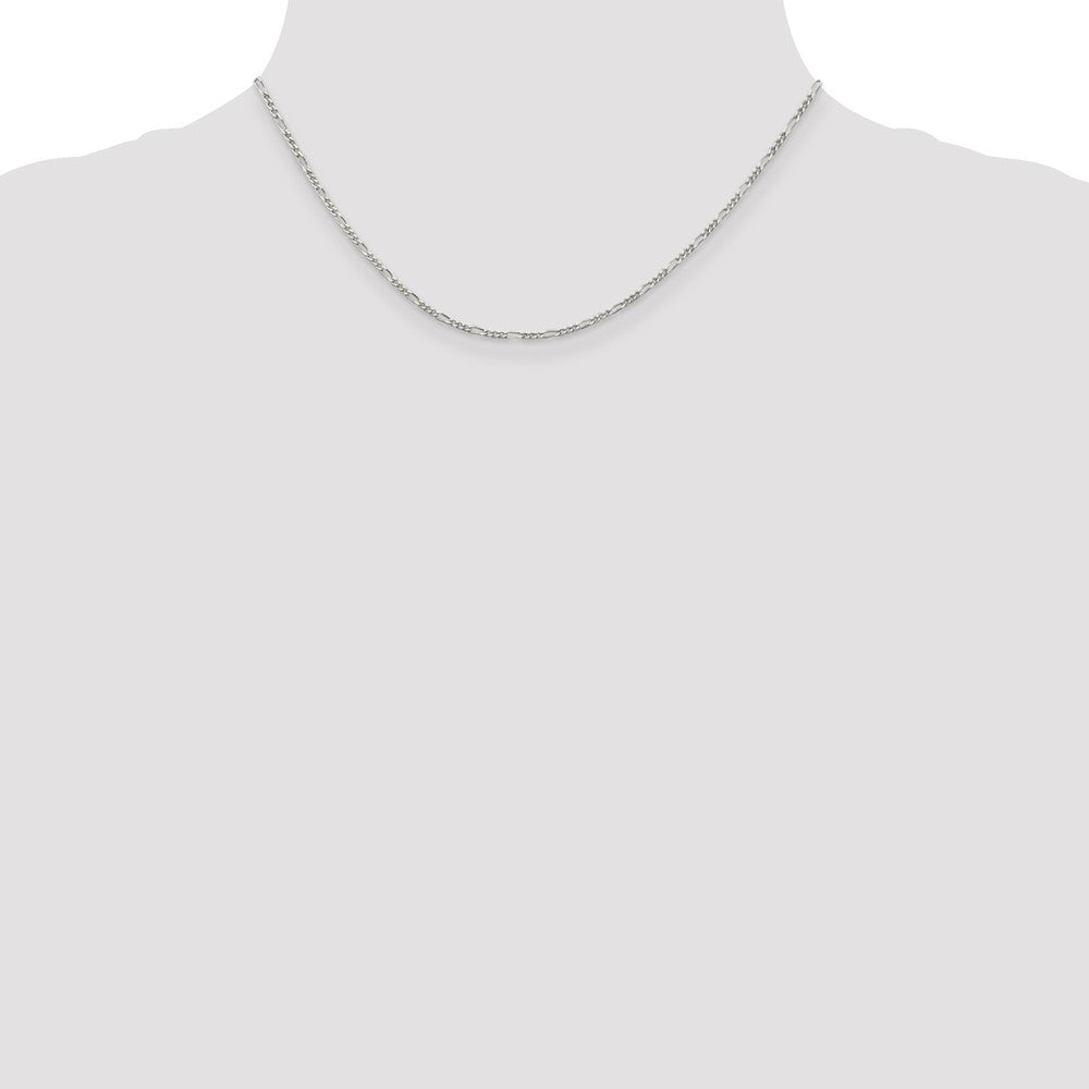 Sterling Silver 1.75mm Figaro Chain - Product Photo