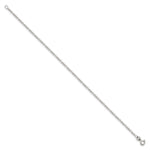 Sterling Silver 1.75mm Figaro Chain Anklet - Product Photo
