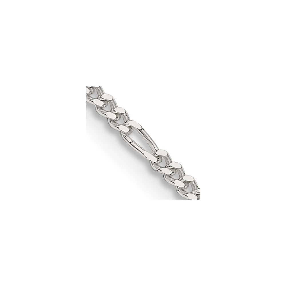 Sterling Silver 1.75mm Figaro Chain - Product Photo
