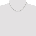 Sterling Silver Rhodium-plated 2.25mm Figaro Chain - Product Photo