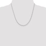 Sterling Silver Rhodium-plated 2.25mm Figaro Chain - Product Photo
