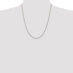 Sterling Silver Rhodium-plated 2.25mm Figaro Chain - Product Photo