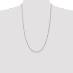 Sterling Silver Rhodium-plated 2.25mm Figaro Chain - Product Photo