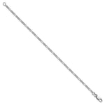 Sterling Silver Rhodium-plated 2.25mm Figaro Chain - Product Photo