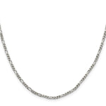 Sterling Silver 2.5mm Figaro Chain - Product Photo