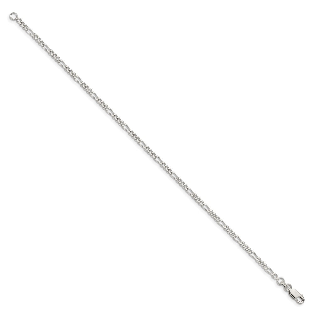 Sterling Silver 2.5mm Figaro Chain - Product Photo