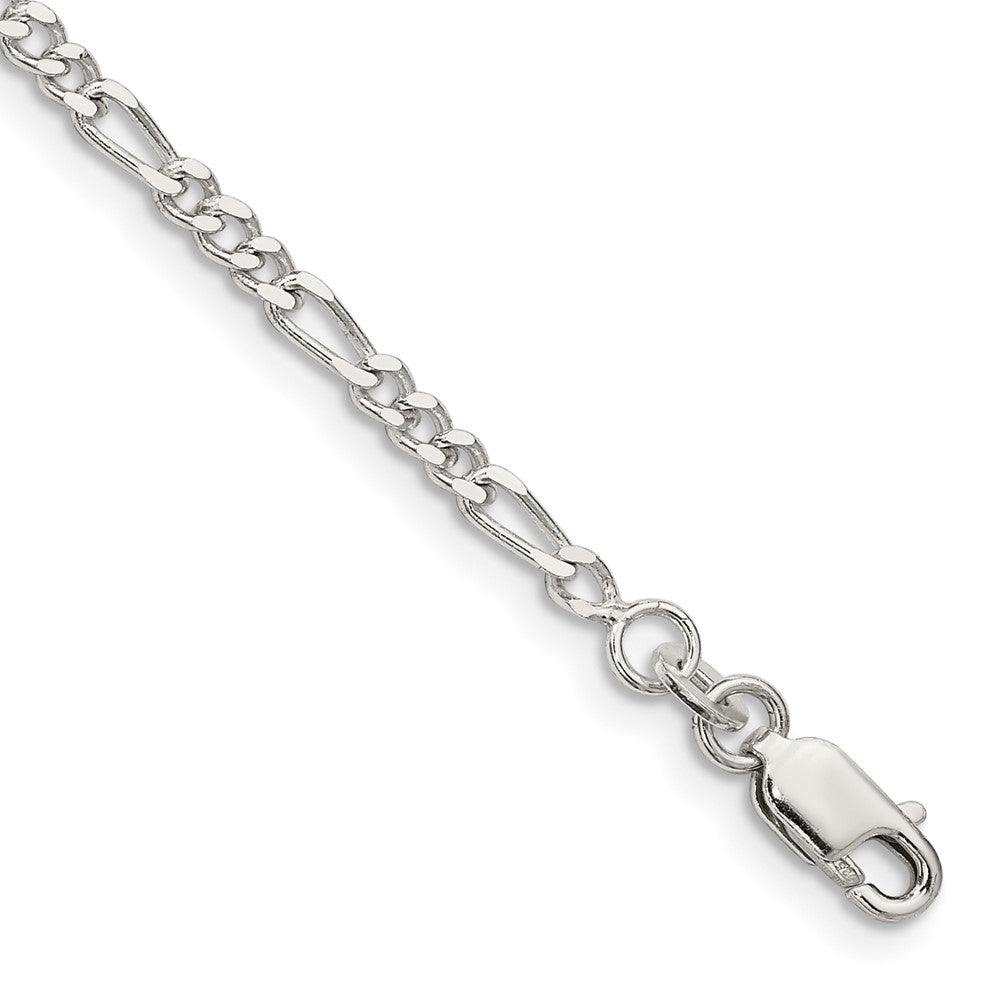 Sterling Silver 2.5mm Figaro Chain - Product Photo
