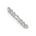 Sterling Silver 2.5mm Figaro Chain - Product Photo