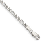 Sterling Silver 2.85mm Figaro Chain - Product Photo