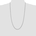 Sterling Silver Rhodium-plated 2.85mm Figaro Chain - Product Photo