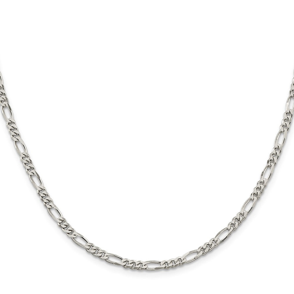 Sterling Silver 3.5mm Figaro Chain - Product Photo