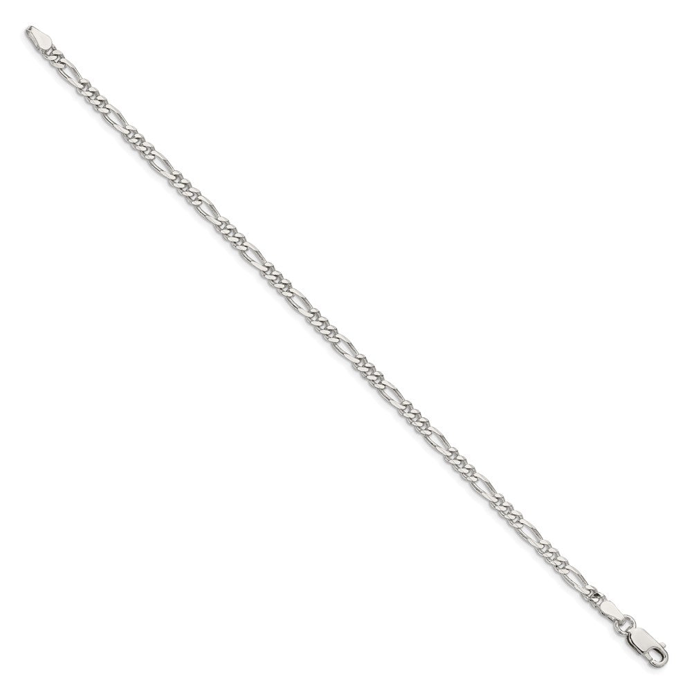 Sterling Silver 3.5mm Figaro Chain - Product Photo