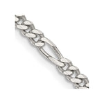 Sterling Silver 3.5mm Figaro Chain - Product Photo
