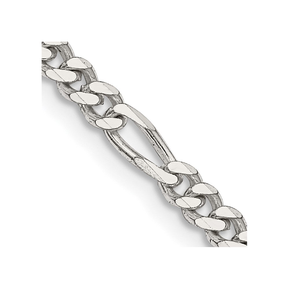 Sterling Silver 3.5mm Figaro Chain - Product Photo