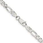Sterling Silver 4.5mm Figaro Chain - Product Photo
