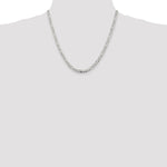 Sterling Silver 4.5mm Figaro Chain - Product Photo