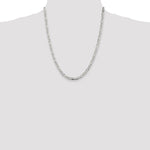 Sterling Silver 4.5mm Figaro Chain - Product Photo