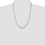 Sterling Silver 4.5mm Figaro Chain - Product Photo