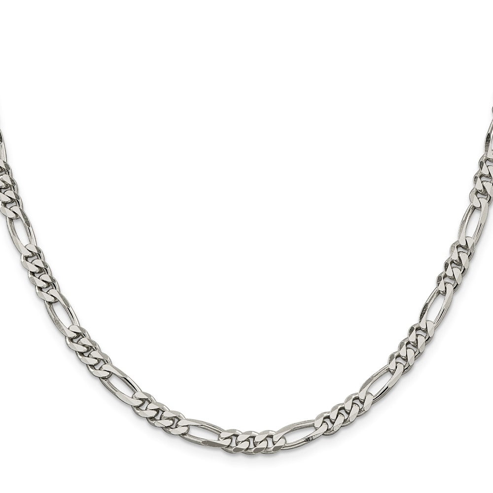 Sterling Silver 5.5mm Figaro Chain - Product Photo