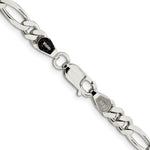 Sterling Silver 5.5mm Figaro Chain - Product Photo