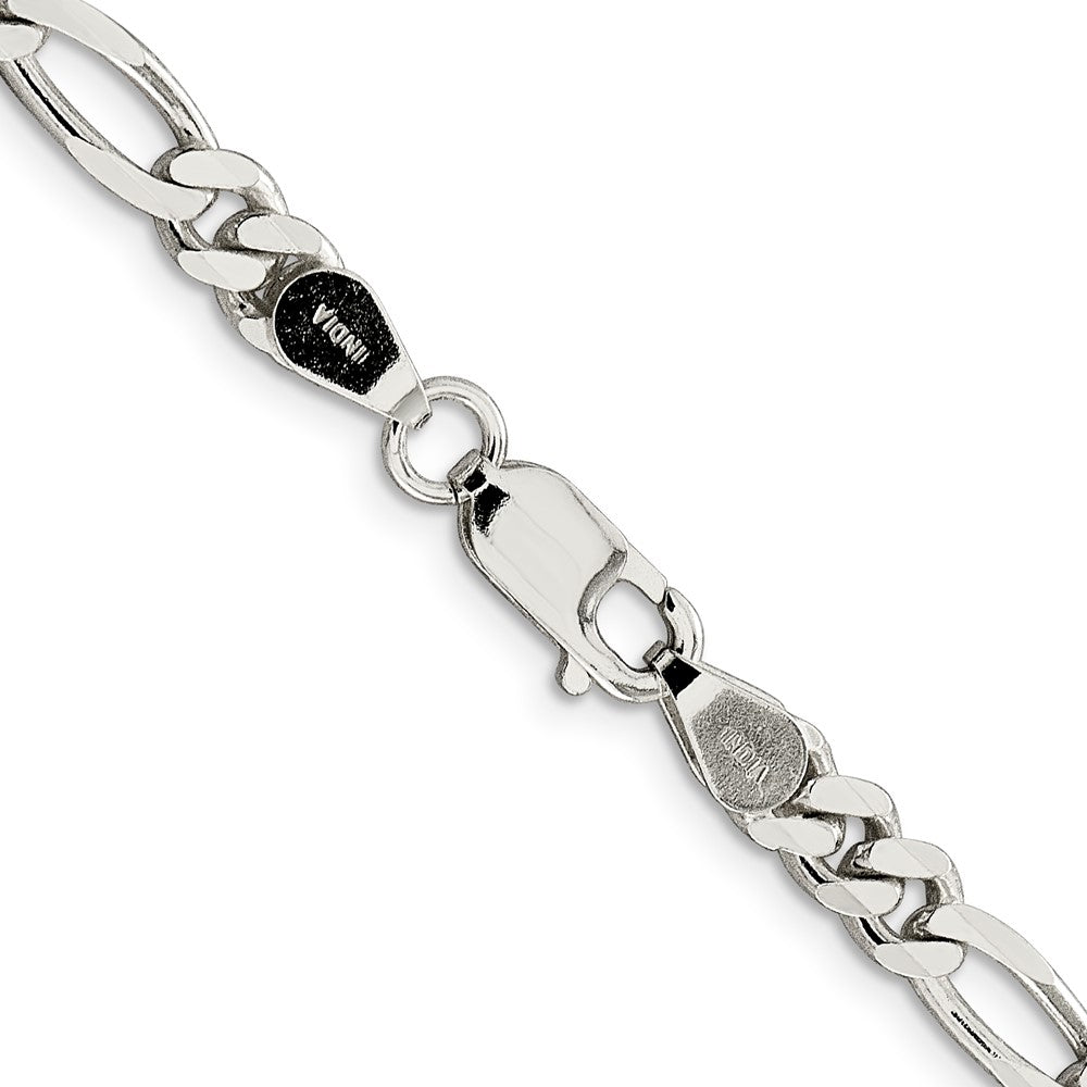 Sterling Silver 5.5mm Figaro Chain - Product Photo
