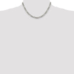 Sterling Silver 5.5mm Figaro Chain - Product Photo