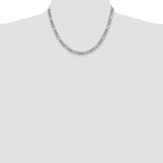 Sterling Silver 5.5mm Figaro Chain - Product Photo