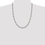 Sterling Silver 5.5mm Figaro Chain - Product Photo
