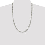 Sterling Silver 5.5mm Figaro Chain - Product Photo