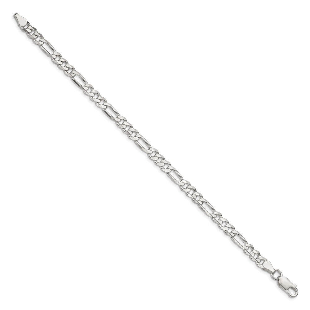 Sterling Silver 5.5mm Figaro Chain - Product Photo
