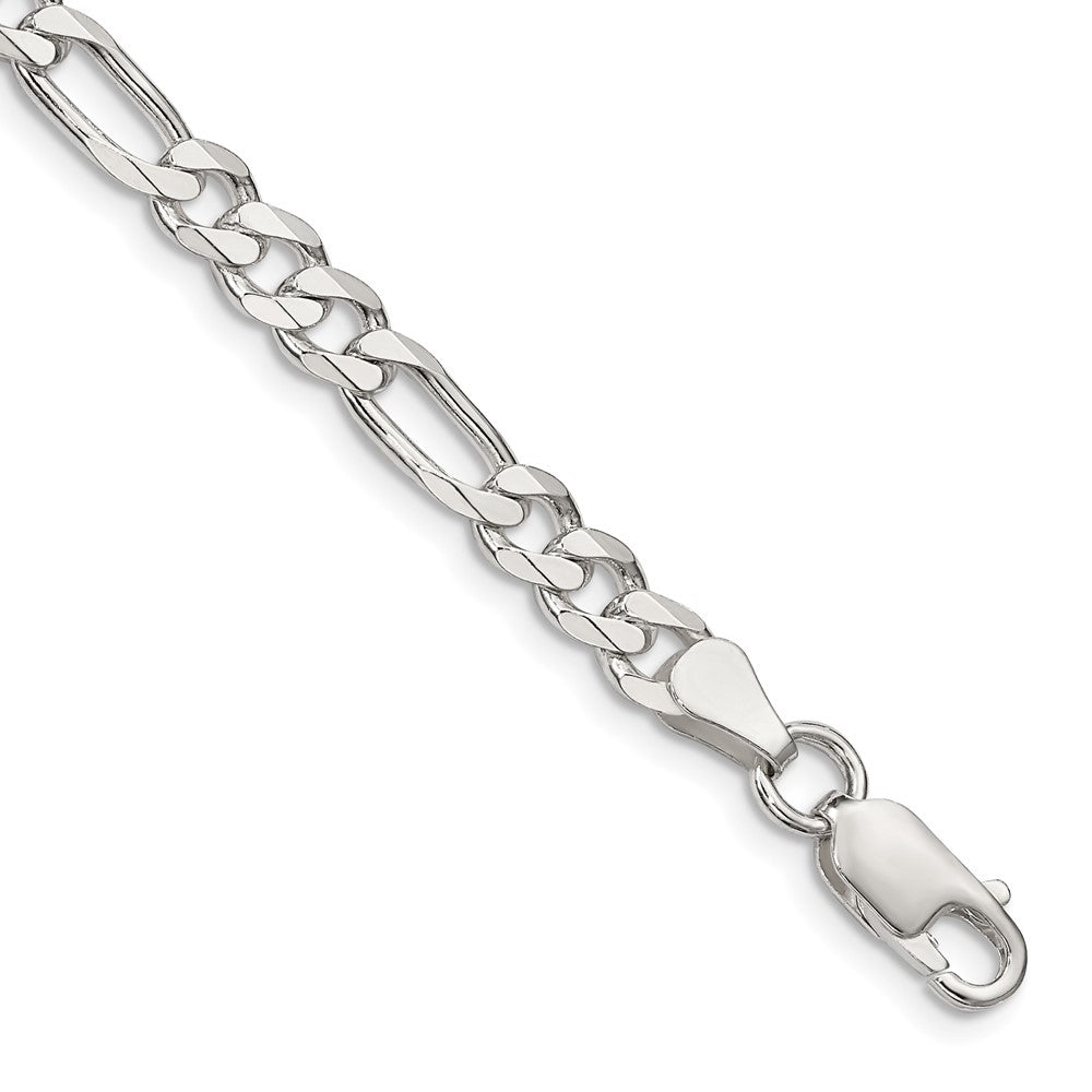 Sterling Silver 5.5mm Figaro Chain - Product Photo