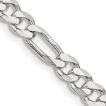 Sterling Silver 5.5mm Figaro Chain - Product Photo