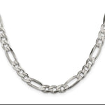 Sterling Silver 6.75mm Figaro Chain - Product Photo