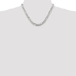 Sterling Silver 6.75mm Figaro Chain - Product Photo