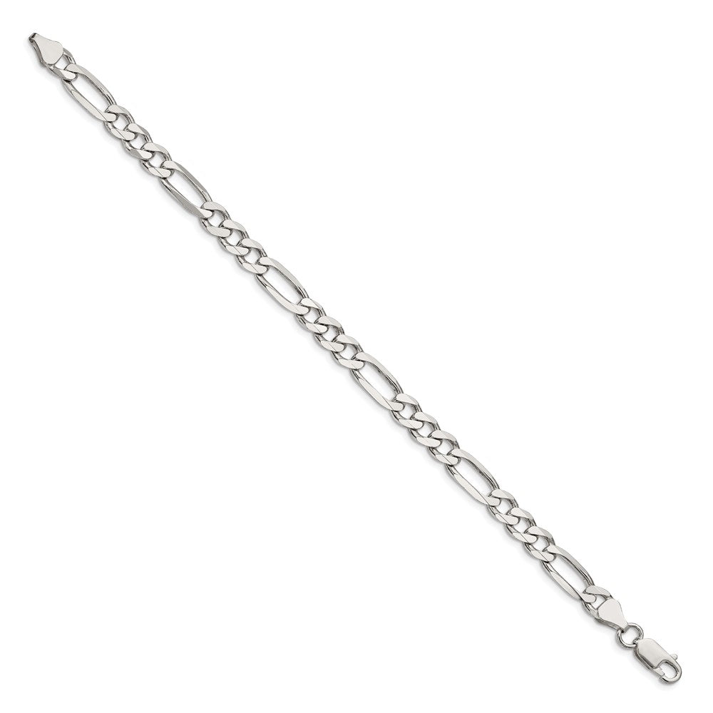Sterling Silver 6.75mm Figaro Chain - Product Photo
