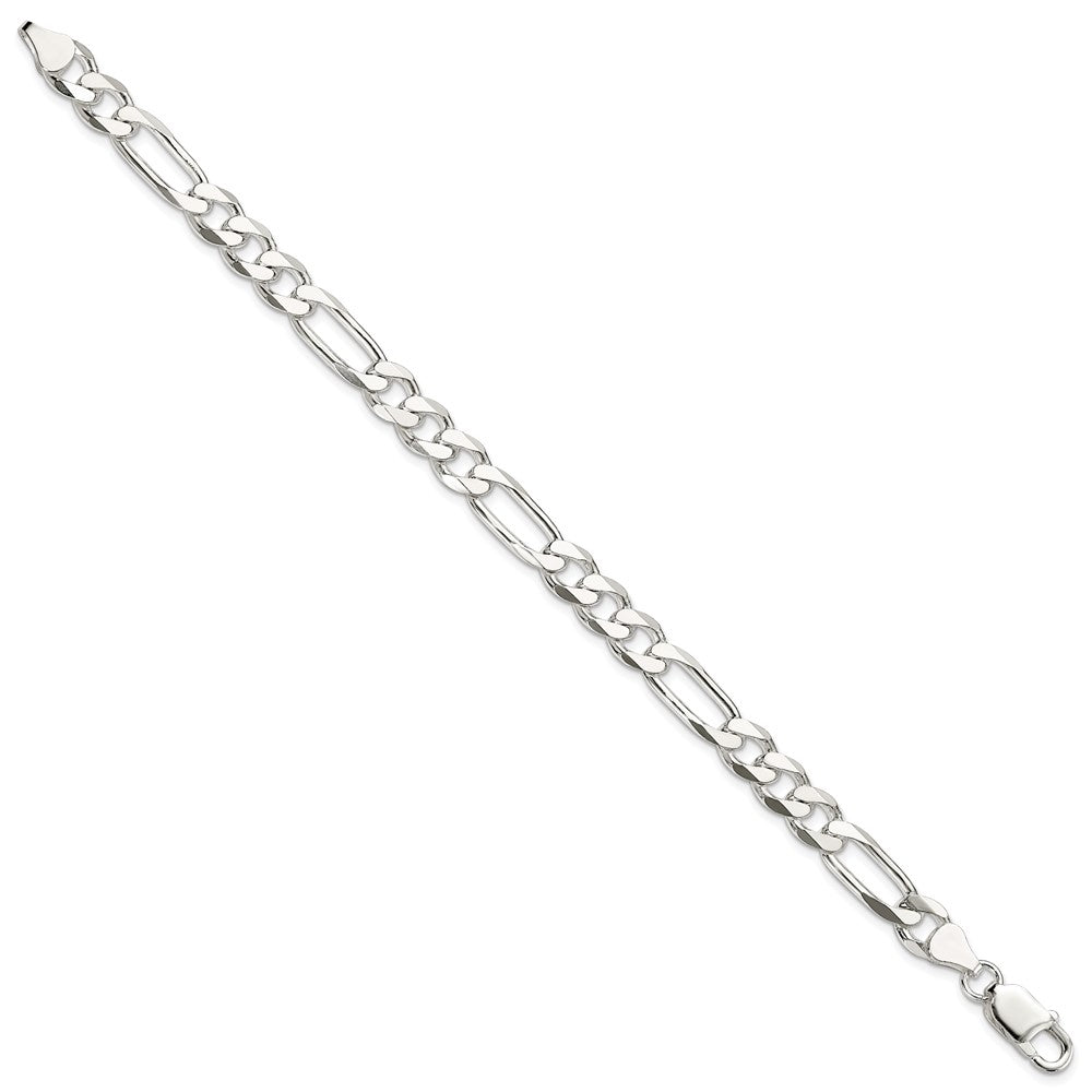 Sterling Silver 7.5mm Figaro Chain - Product Photo