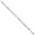 Sterling Silver 7.5mm Figaro Chain - Product Photo