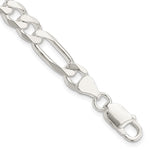 Sterling Silver 7.5mm Figaro Chain - Product Photo