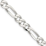 Sterling Silver 7.5mm Figaro Chain - Product Photo