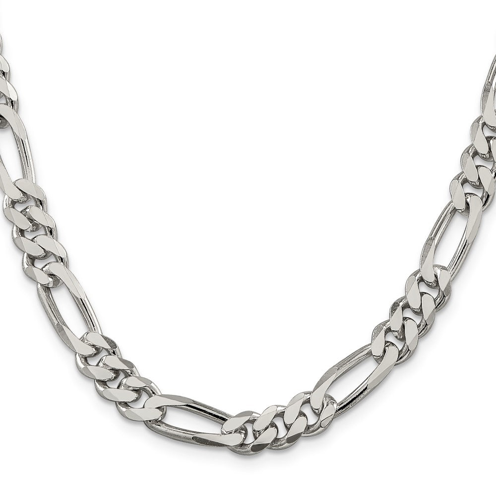 Sterling Silver 8mm Figaro Chain - Product Photo