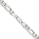 Sterling Silver 8mm Figaro Chain - Product Photo