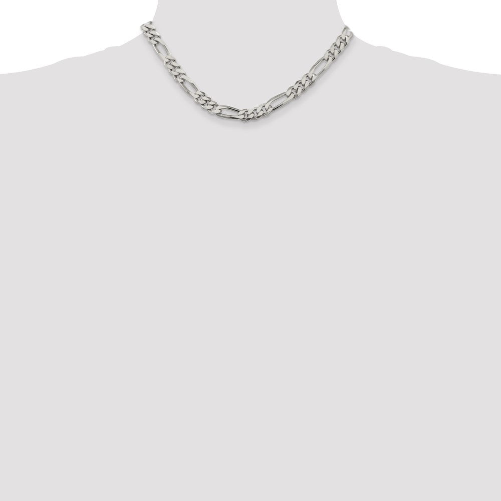 Sterling Silver 8mm Figaro Chain - Product Photo