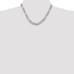 Sterling Silver 8mm Figaro Chain - Product Photo