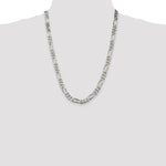 Sterling Silver 8mm Figaro Chain - Product Photo