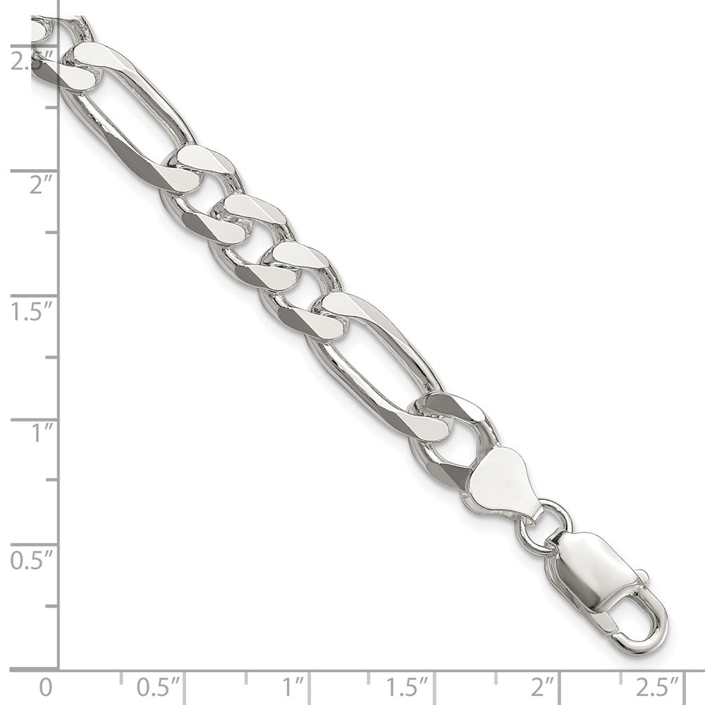 Sterling Silver 8mm Figaro Chain - Product Photo