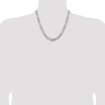 Sterling Silver Rhodium-plated 7.75mm Figaro Chain - Product Photo